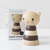 Wood Cat Stacker Toy