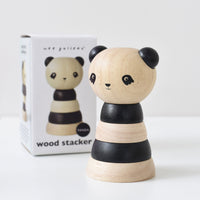 Wood Panda Stacker Toy