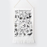 Woodland Alphabet Wall Tapestry