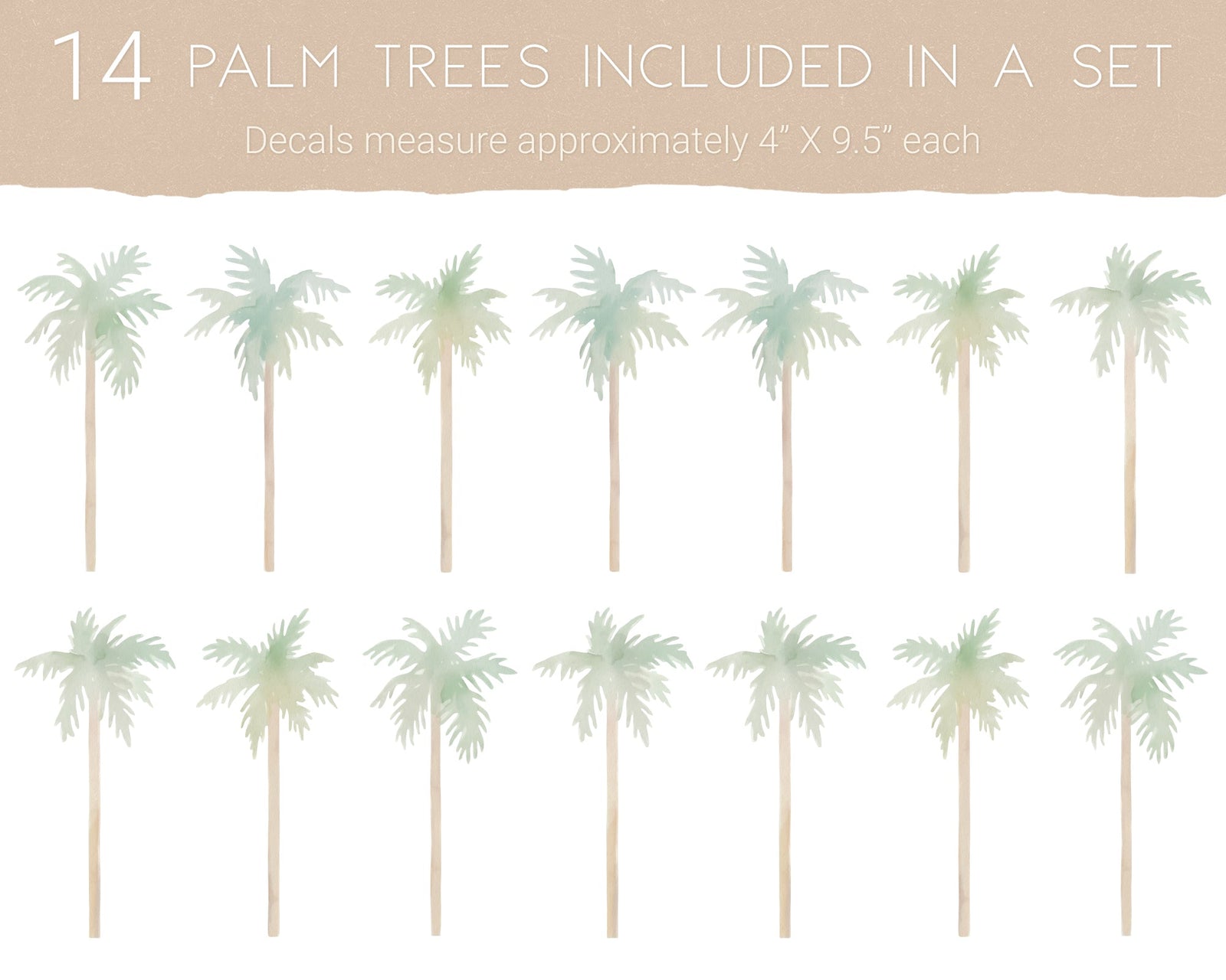 Island Vibes Fabric Wall Decals