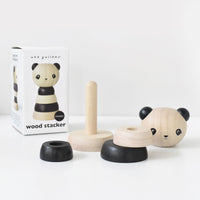 Wood Panda Stacker Toy