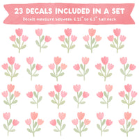 Blushing Blooms Fabric Wall Decal Set