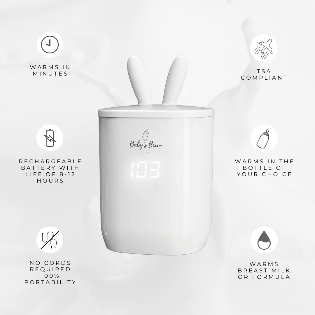 The Baby's Brew Portable Bottle Warmer Pro + Formula Dispenser Set