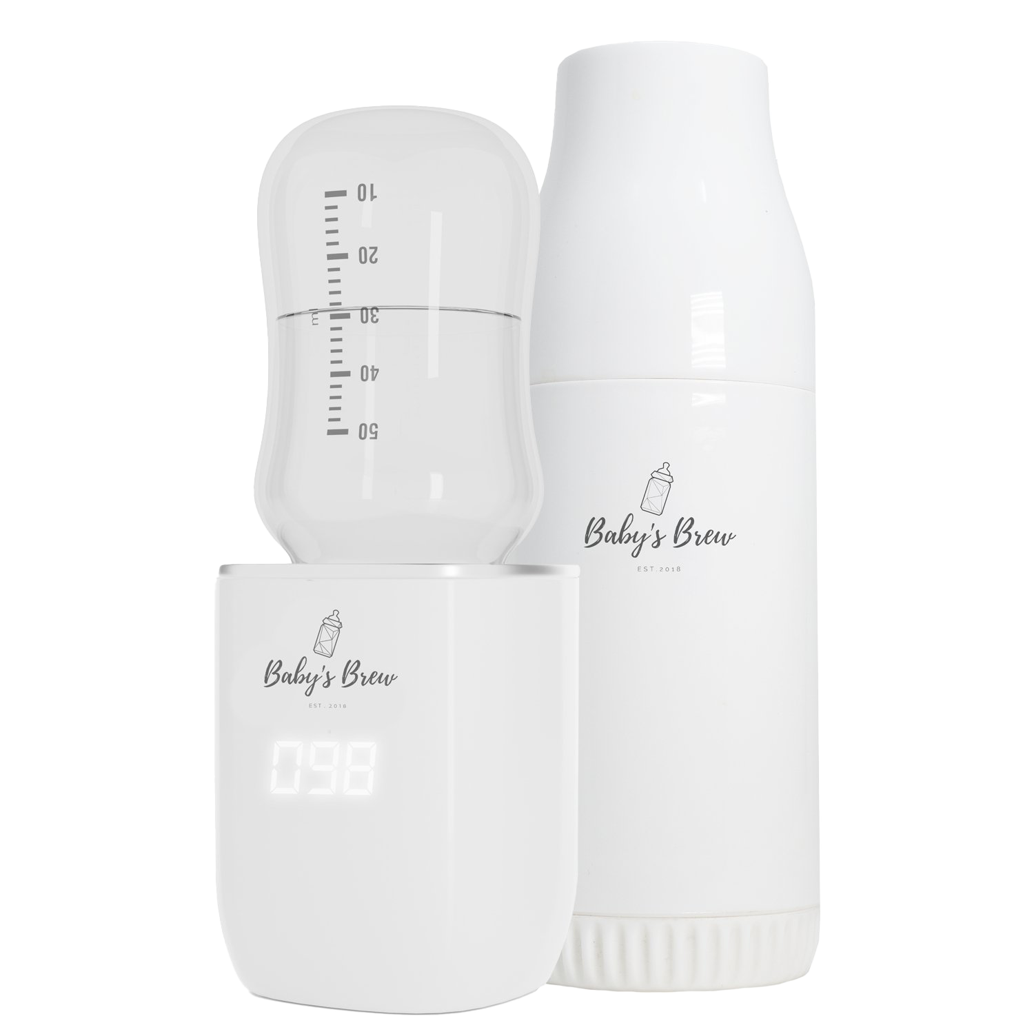 The Baby's Brew Portable Bottle Warmer Pro + Formula Dispenser Set