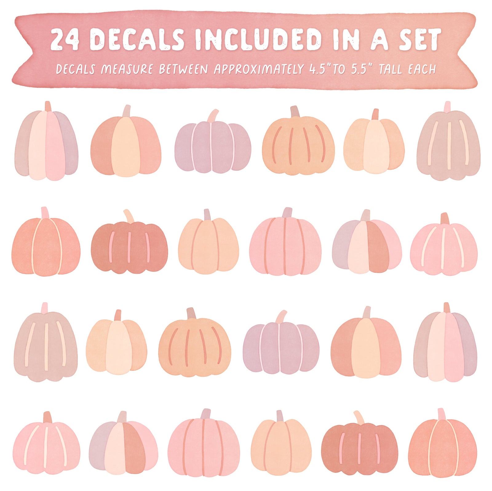 Pumpkin Patch Fabric Wall Decals