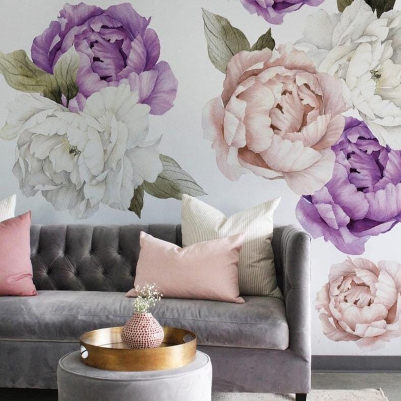 Royal Bliss Peony Wall Decals