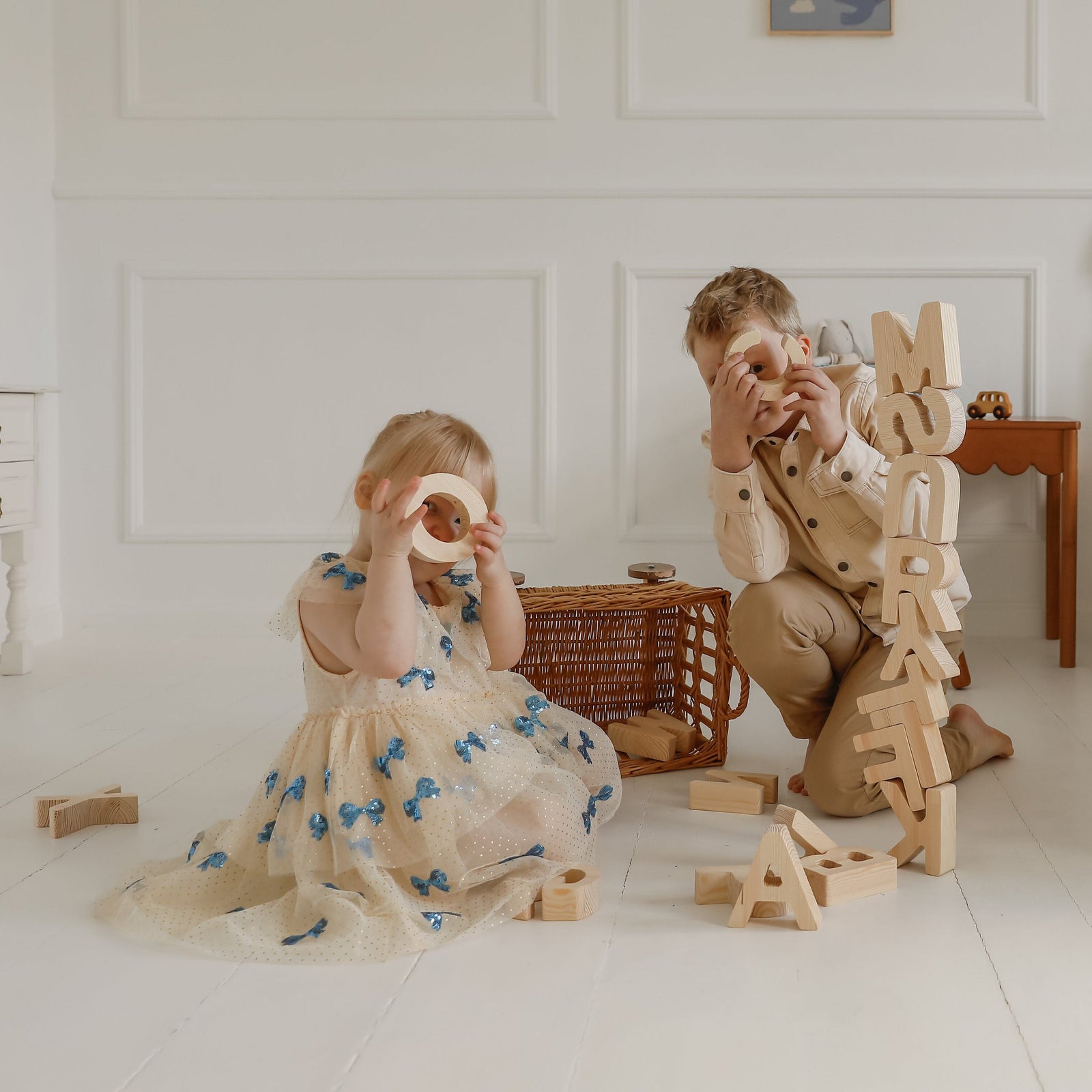 Wooden Alphabet Block Set