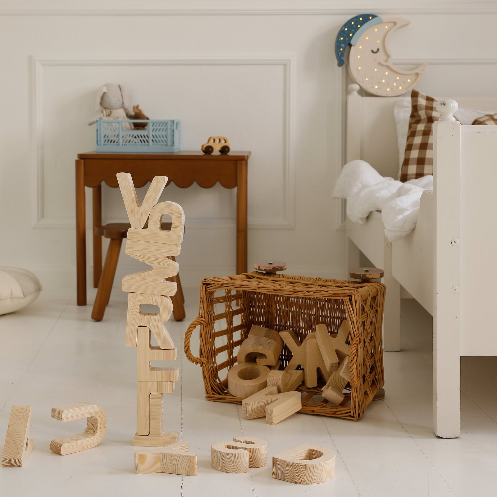 Wooden Alphabet Block Set