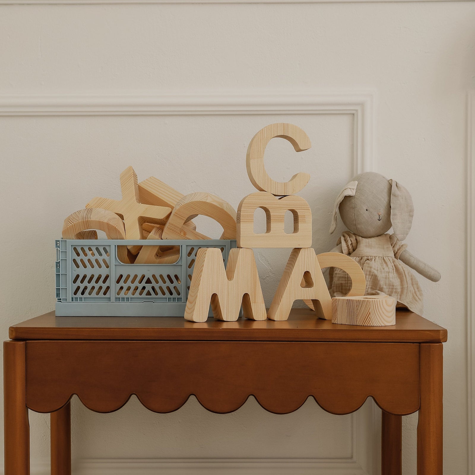 Wooden Alphabet Block Set