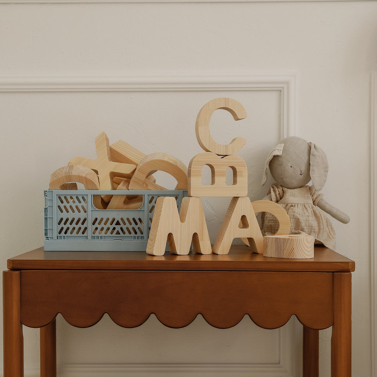 Wooden Alphabet Block Set