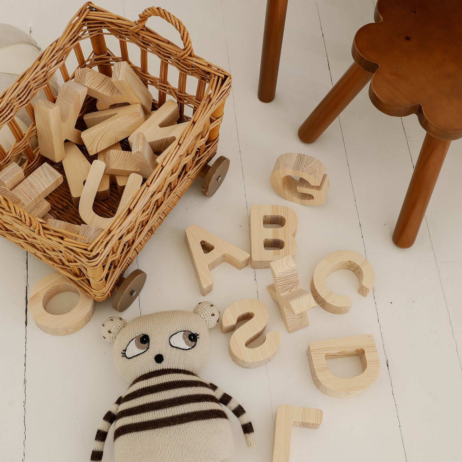 Wooden Alphabet Block Set