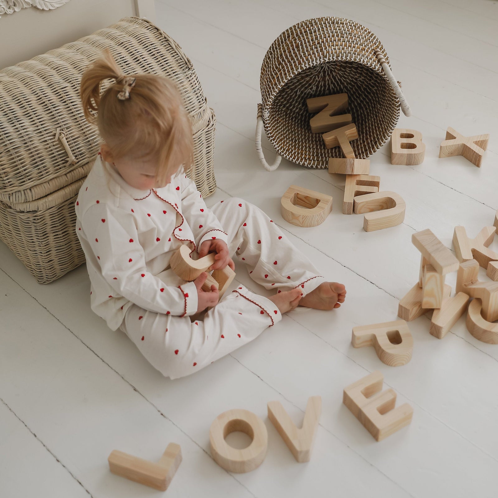 Wooden Alphabet Block Set