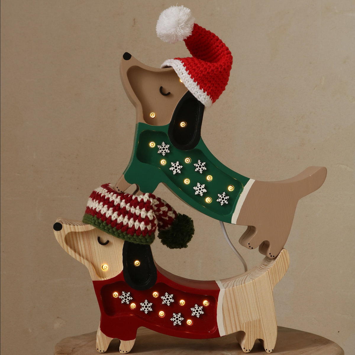 Little Lights Mini Holiday Puppy Lamp