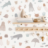 Seaside Story Time Fabric Wall Decal Set