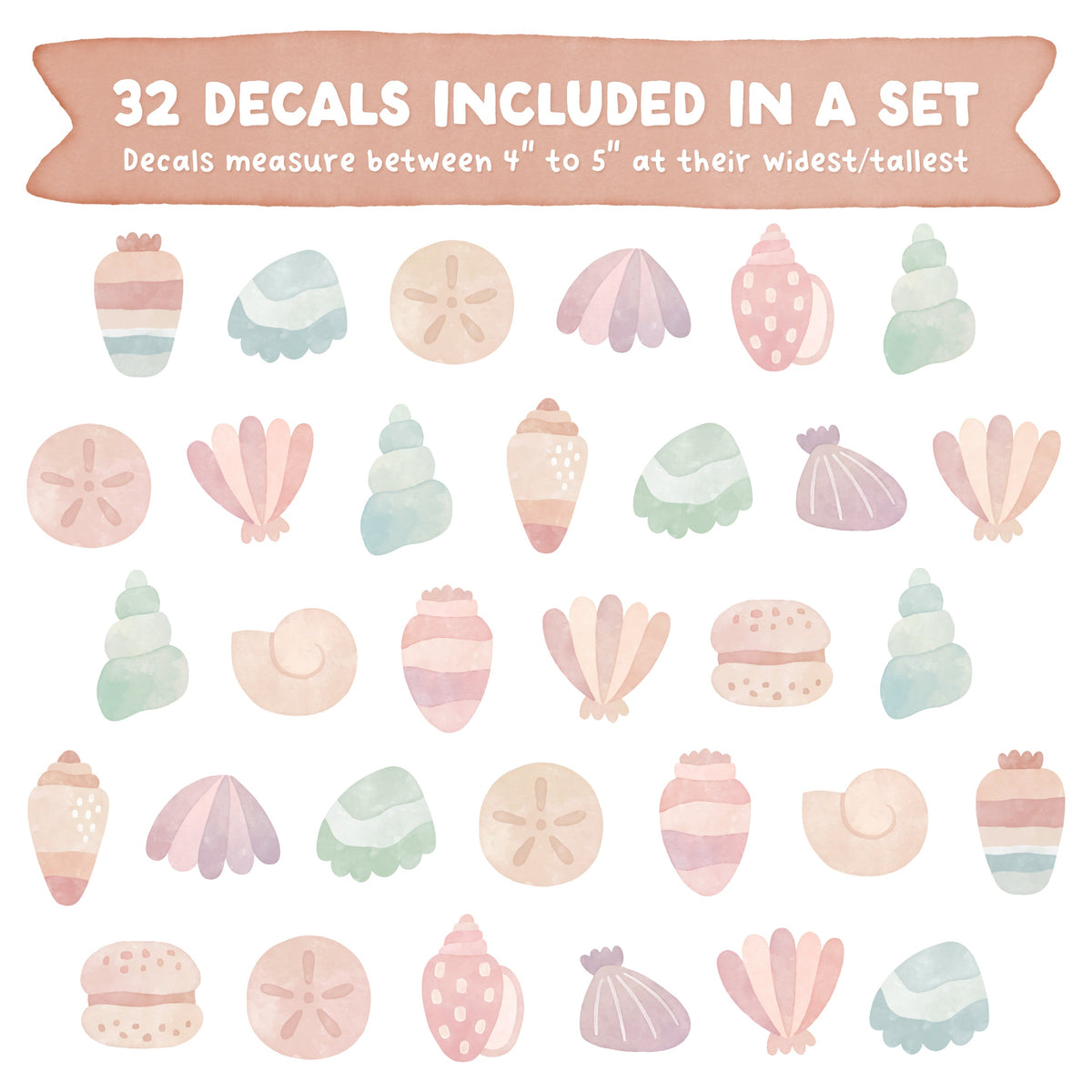 By the Seashore Fabric Wall Decals