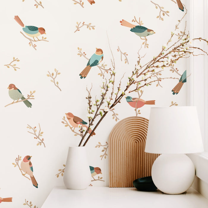 Songbirds Fabric Wall Decal Set