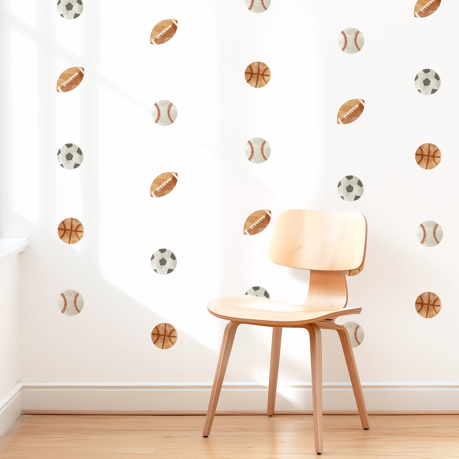 Sports Ball Fabric Wall Decals