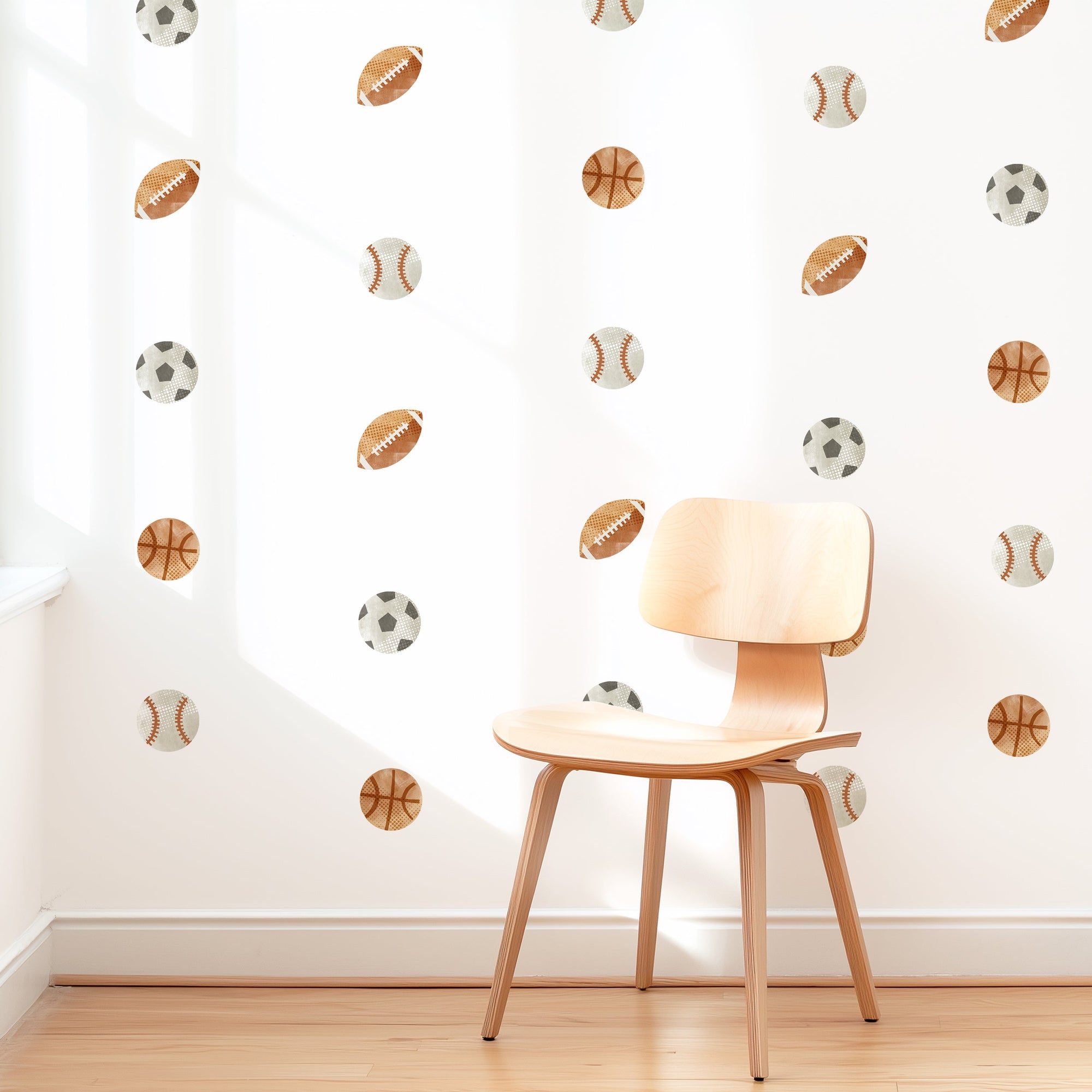 Sports Ball Fabric Wall Decals