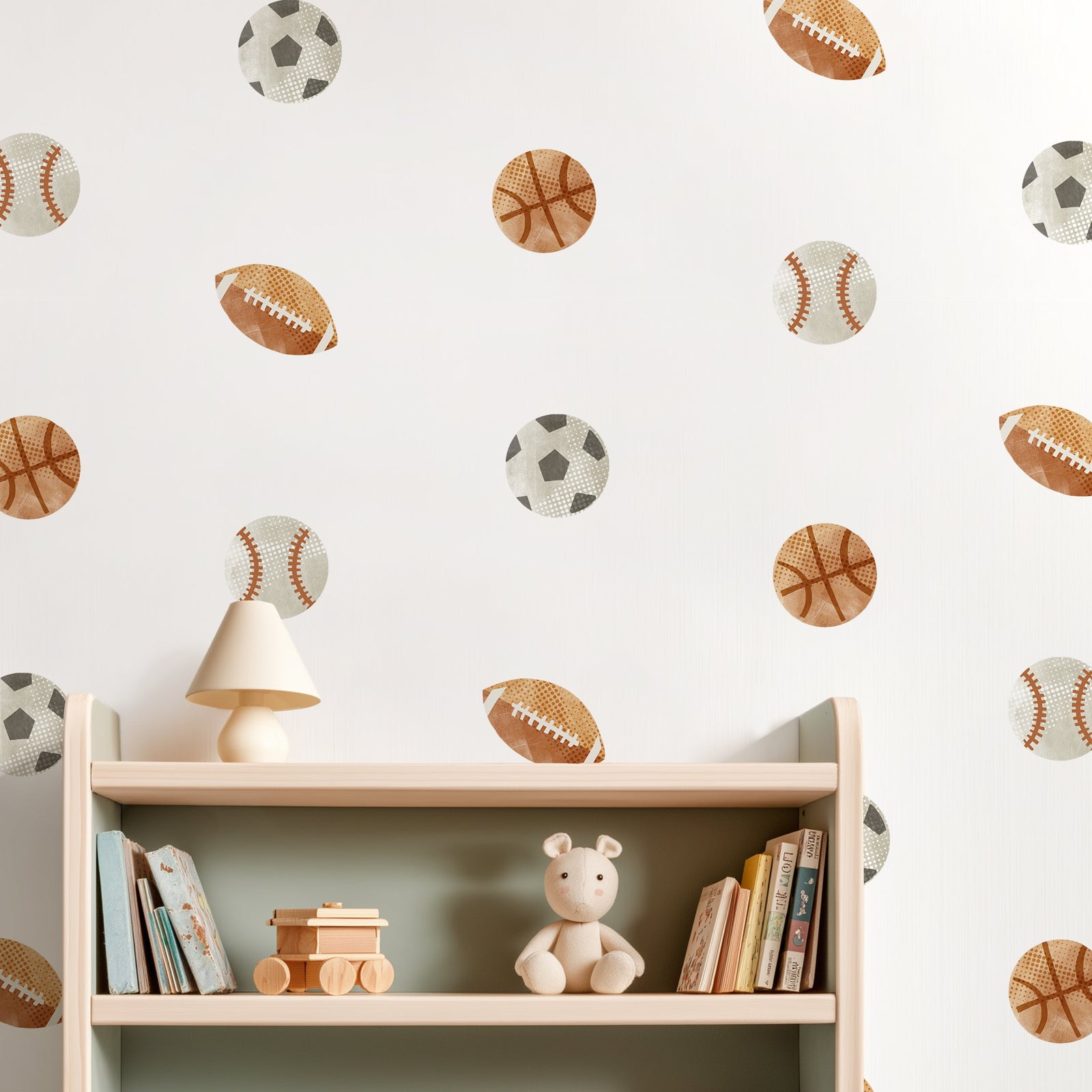 Sports Ball Fabric Wall Decals