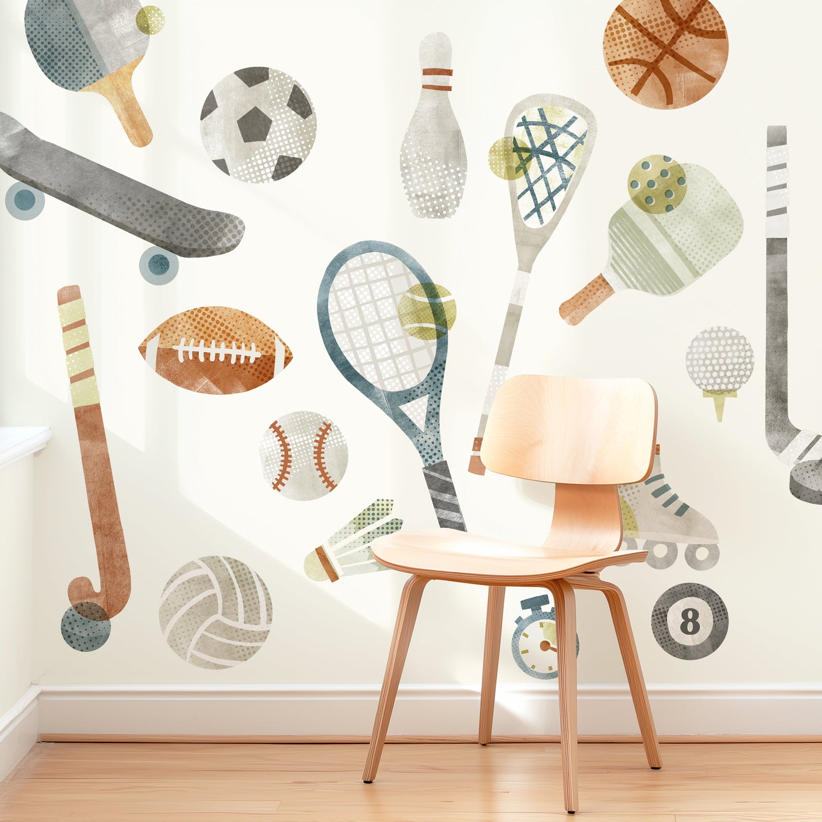 Sports Fan Fabric Wall Decals - Large
