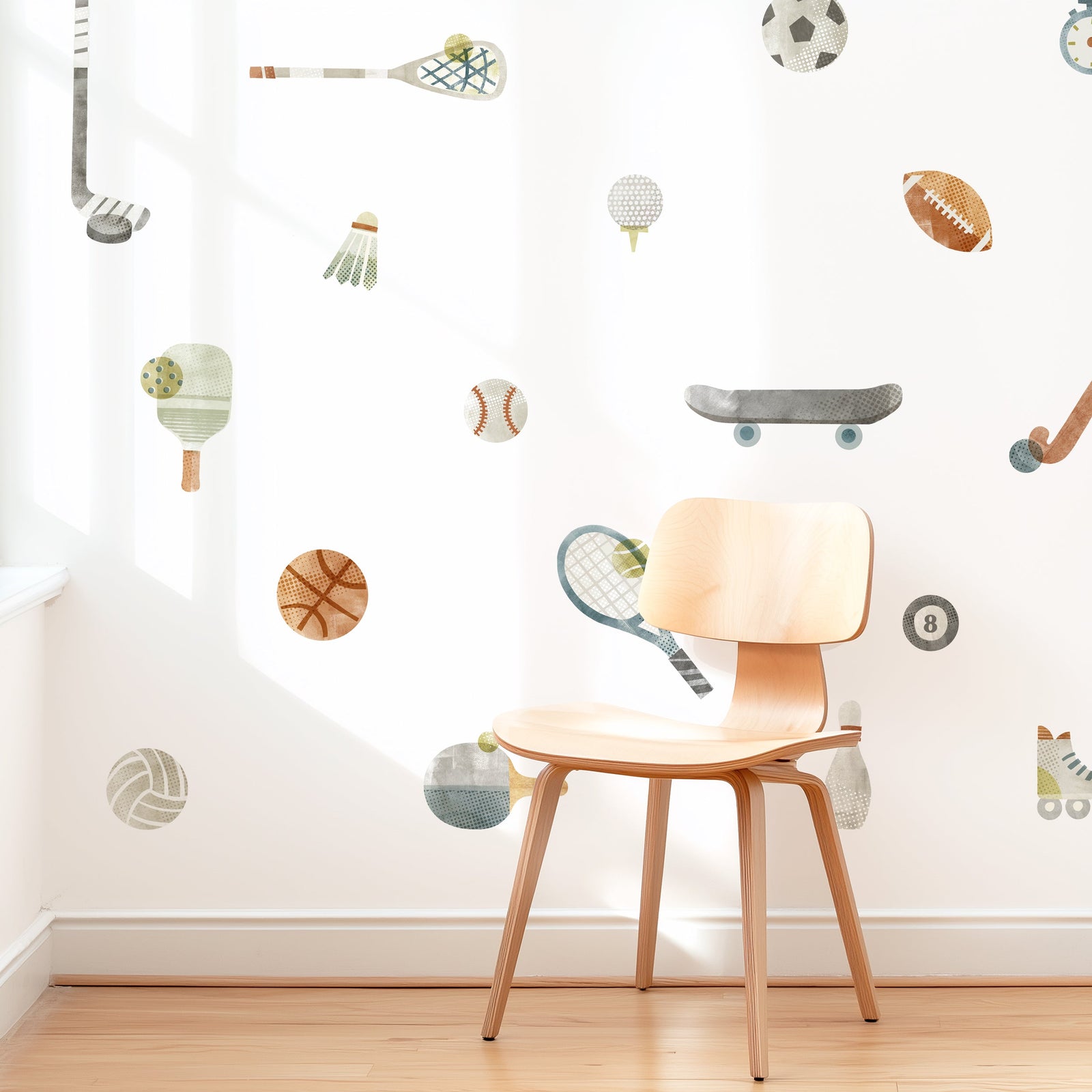 Sports Fan Fabric Wall Decals - Small