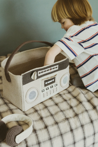 Boombox Basket with Play Headphones