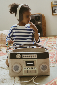 Boombox Basket with Play Headphones
