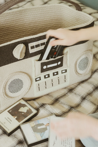 Boombox Basket with Play Headphones