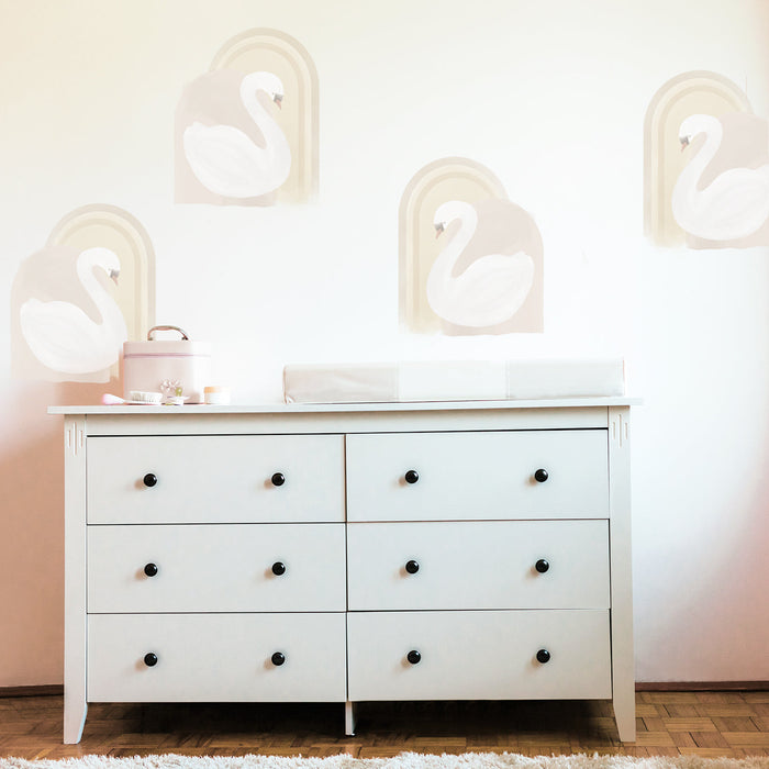 Serene Swans Wall Decal Set