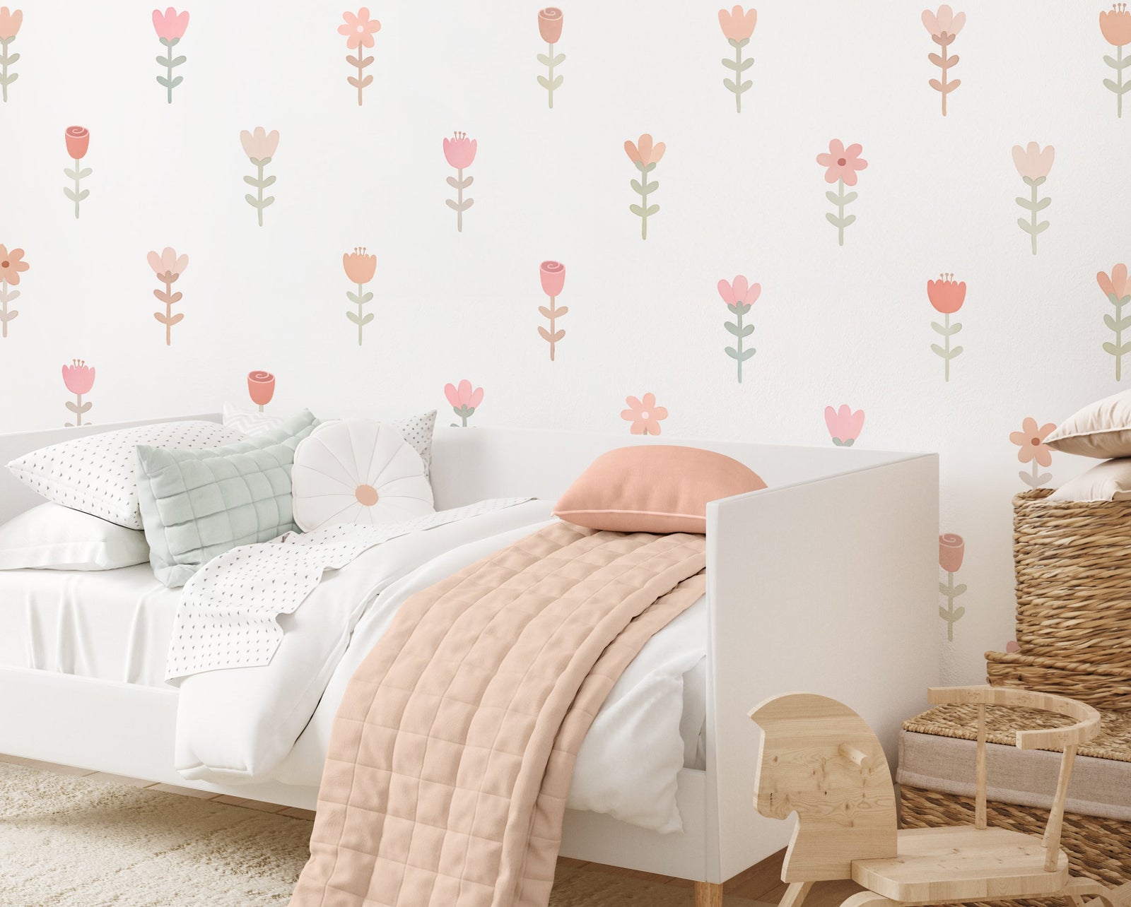 Flower Festival Fabric Wall Decals