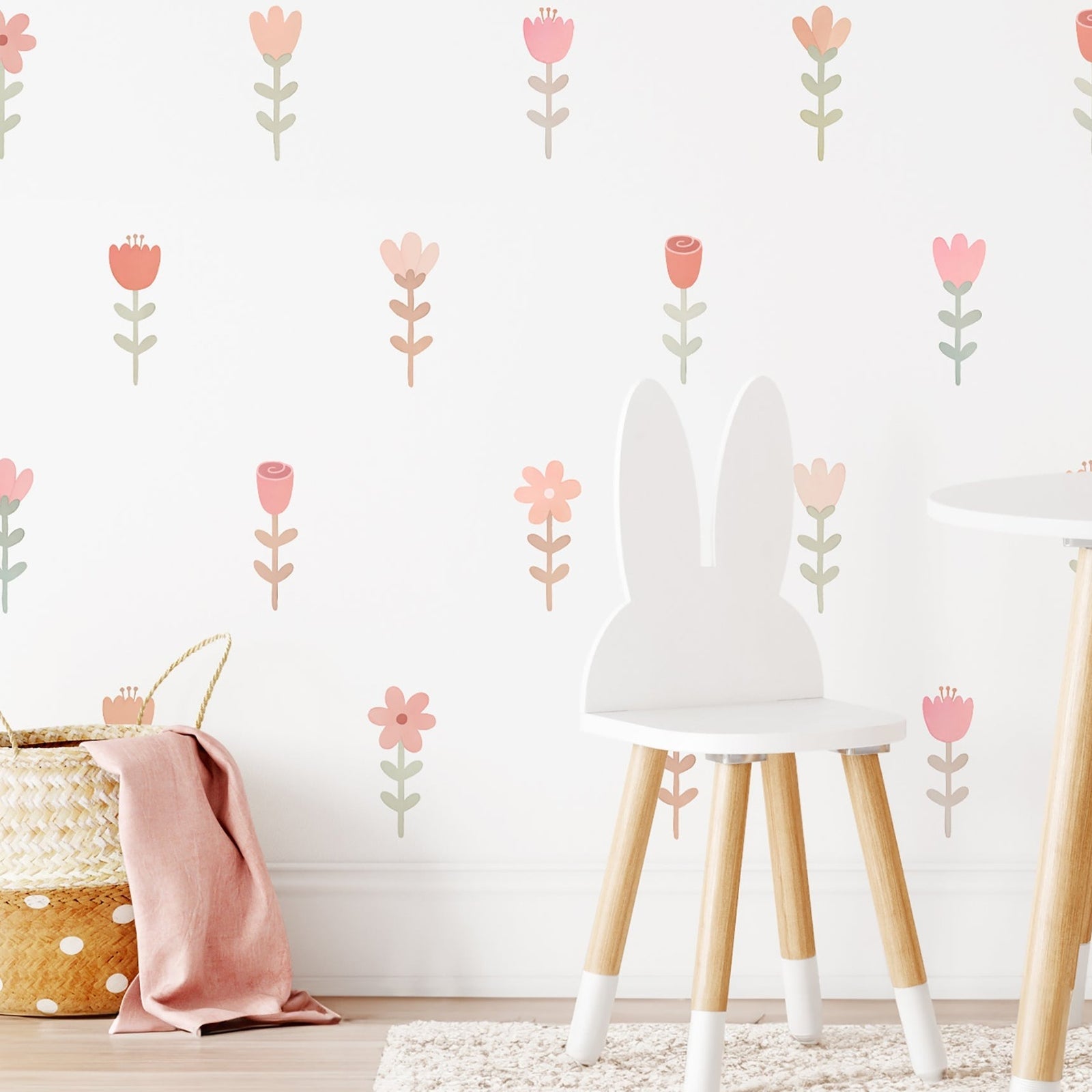 Flower Festival Fabric Wall Decals