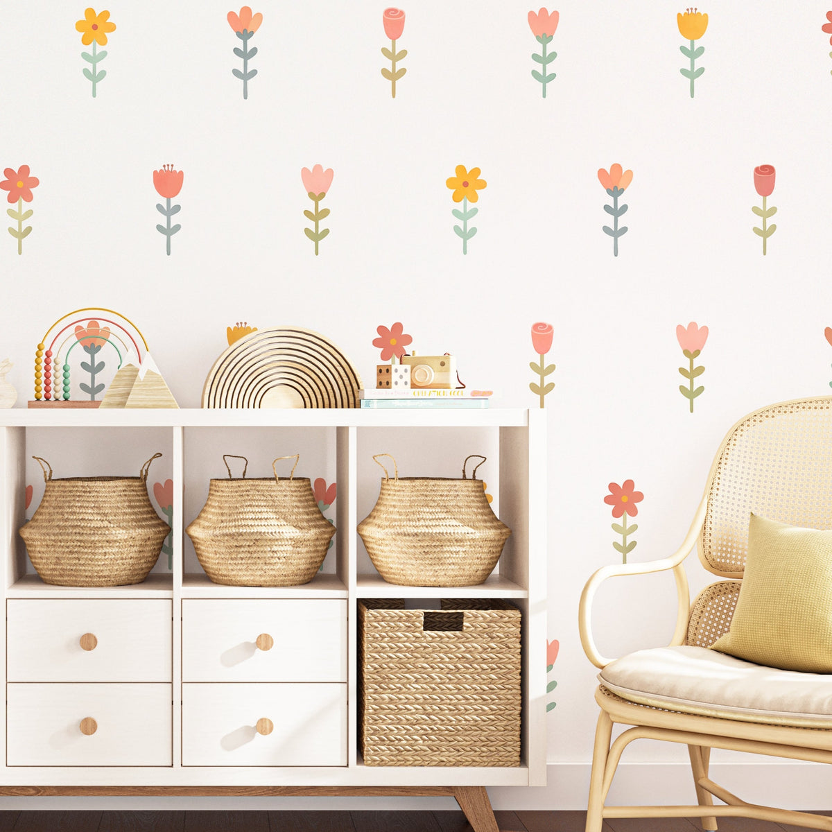 April Showers Fabric Wall Decals