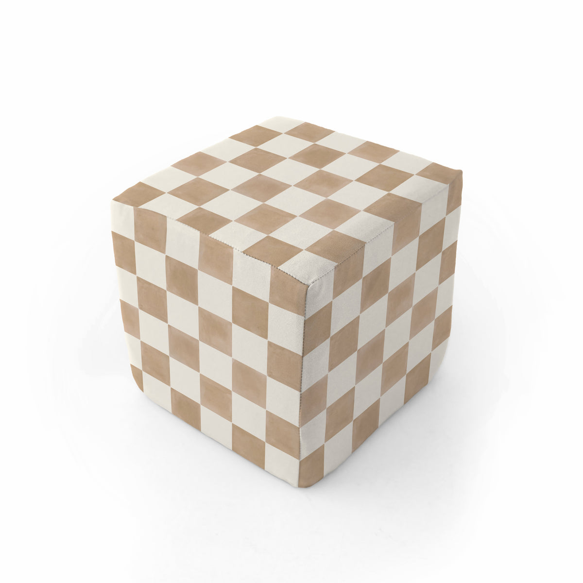 Toki Mats x Project Nursery Checker Play Cube - Toffee