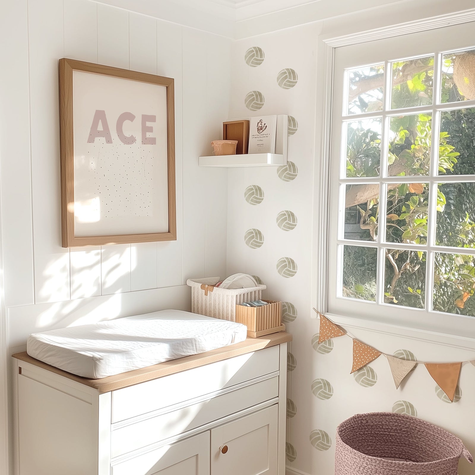 Volleyball Fabric Wall Decals