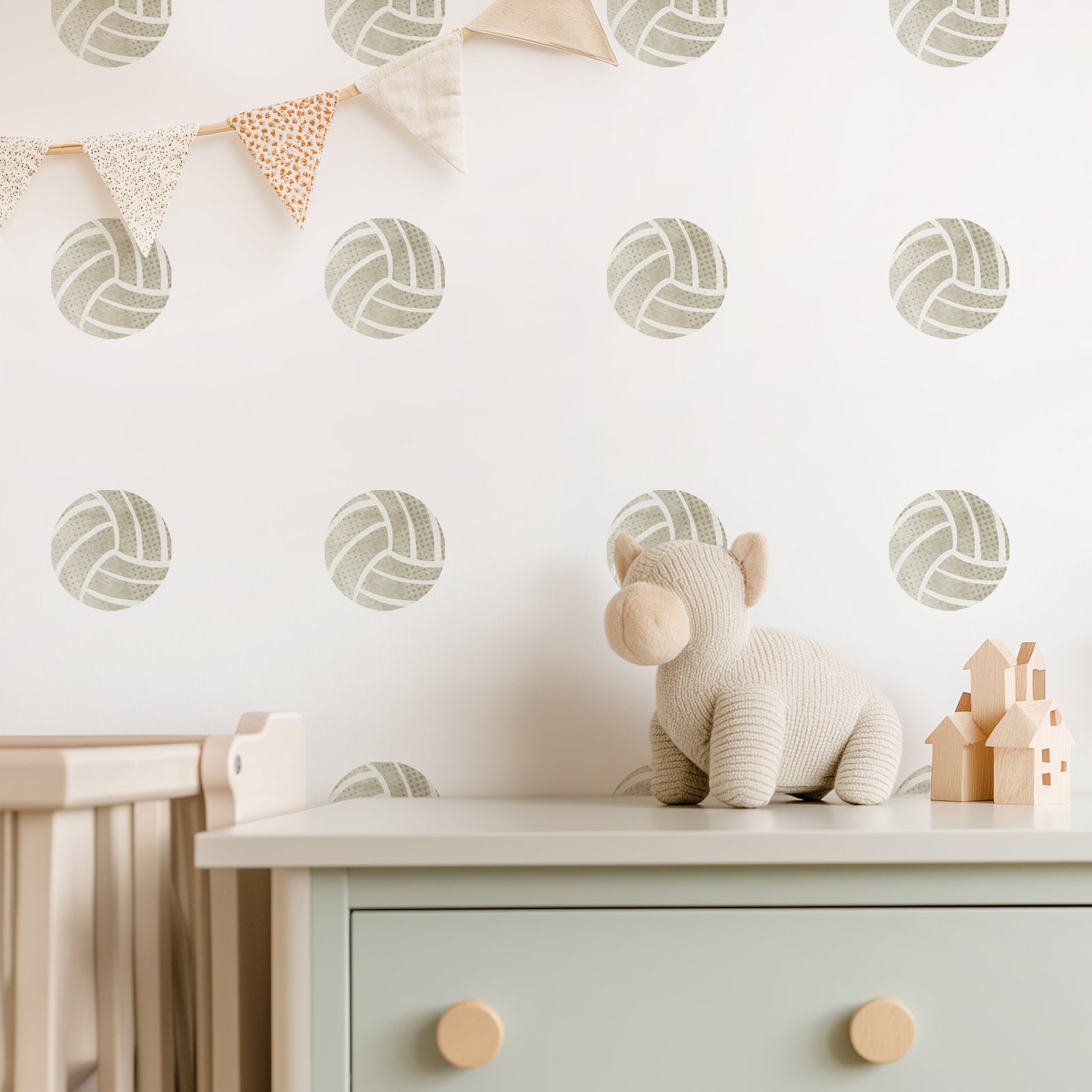 Volleyball Fabric Wall Decals