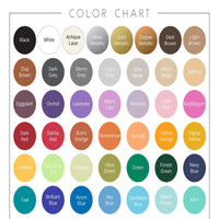 wall decal color chart