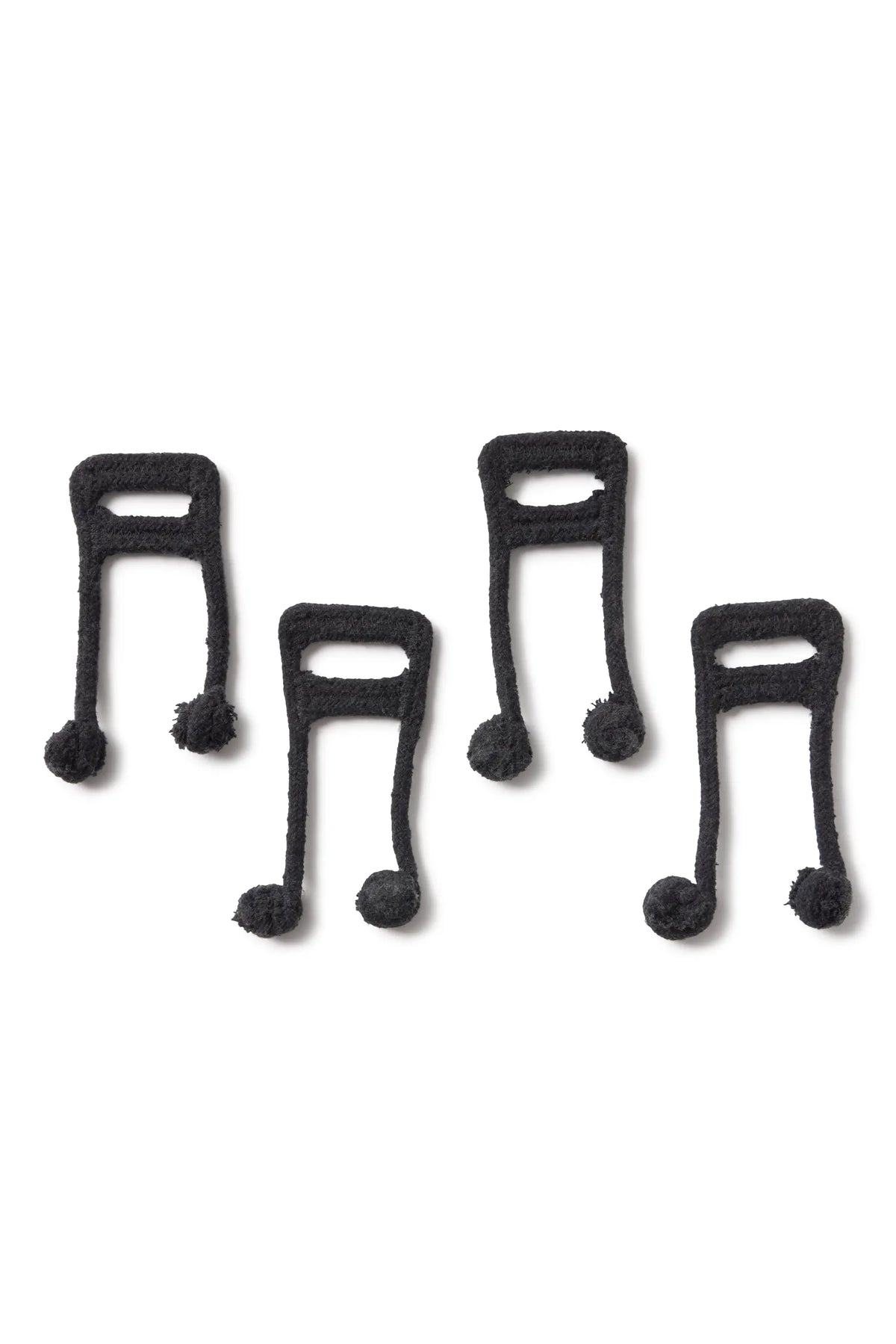 Black Musical Notes Washable Play Rug