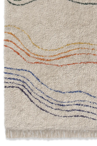 Colored Musical Notes Washable Play Rug