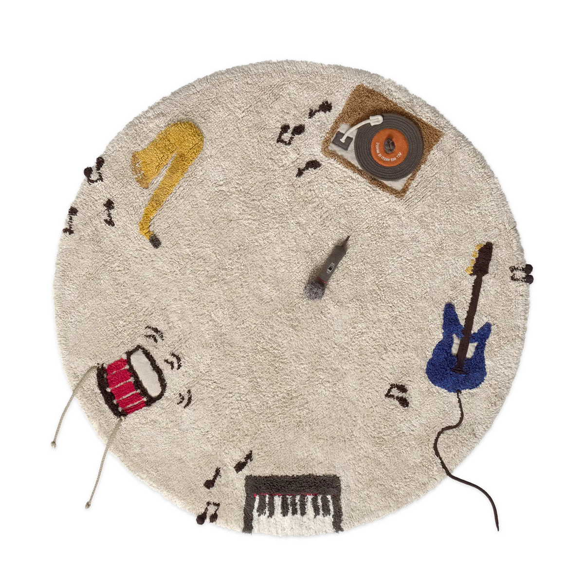 Musical Instruments Washable Play Rug