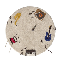 Musical Instruments Washable Play Rug