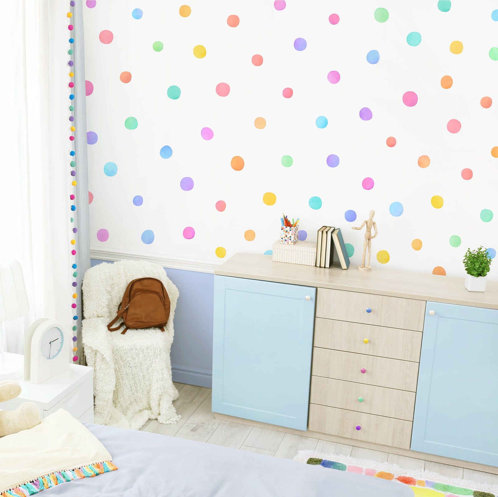 Rainbow Splash Fabric Wall Decals