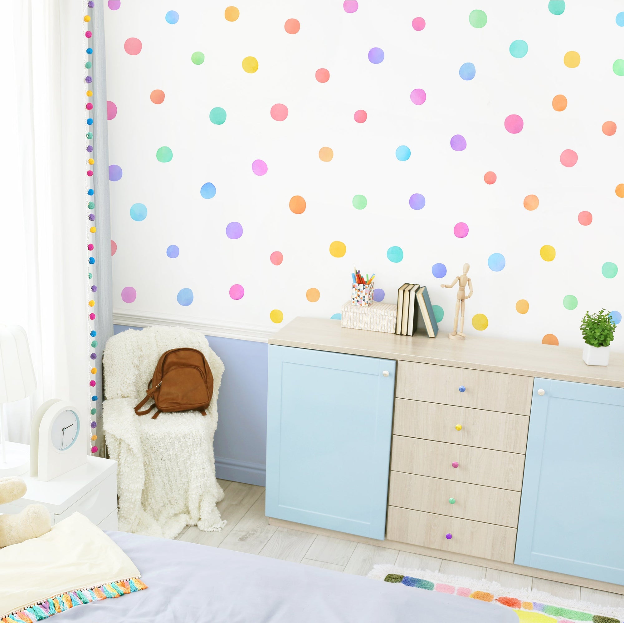 Rainbow Splash Fabric Wall Decals