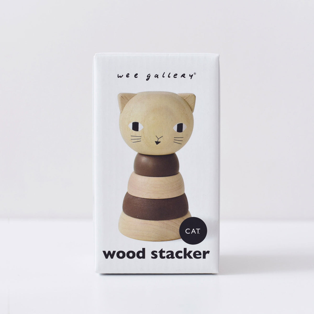 Wood Cat Stacker Toy