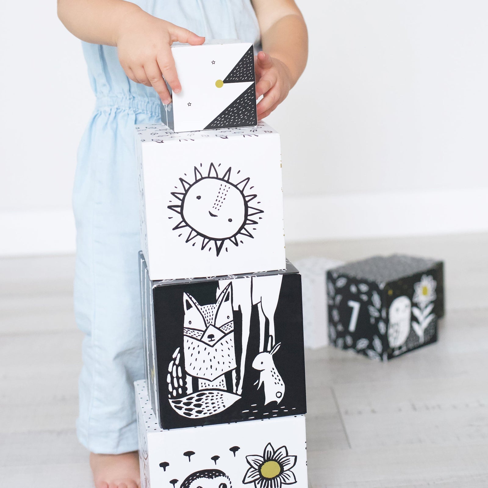 Woodland Numbers Nesting Blocks
