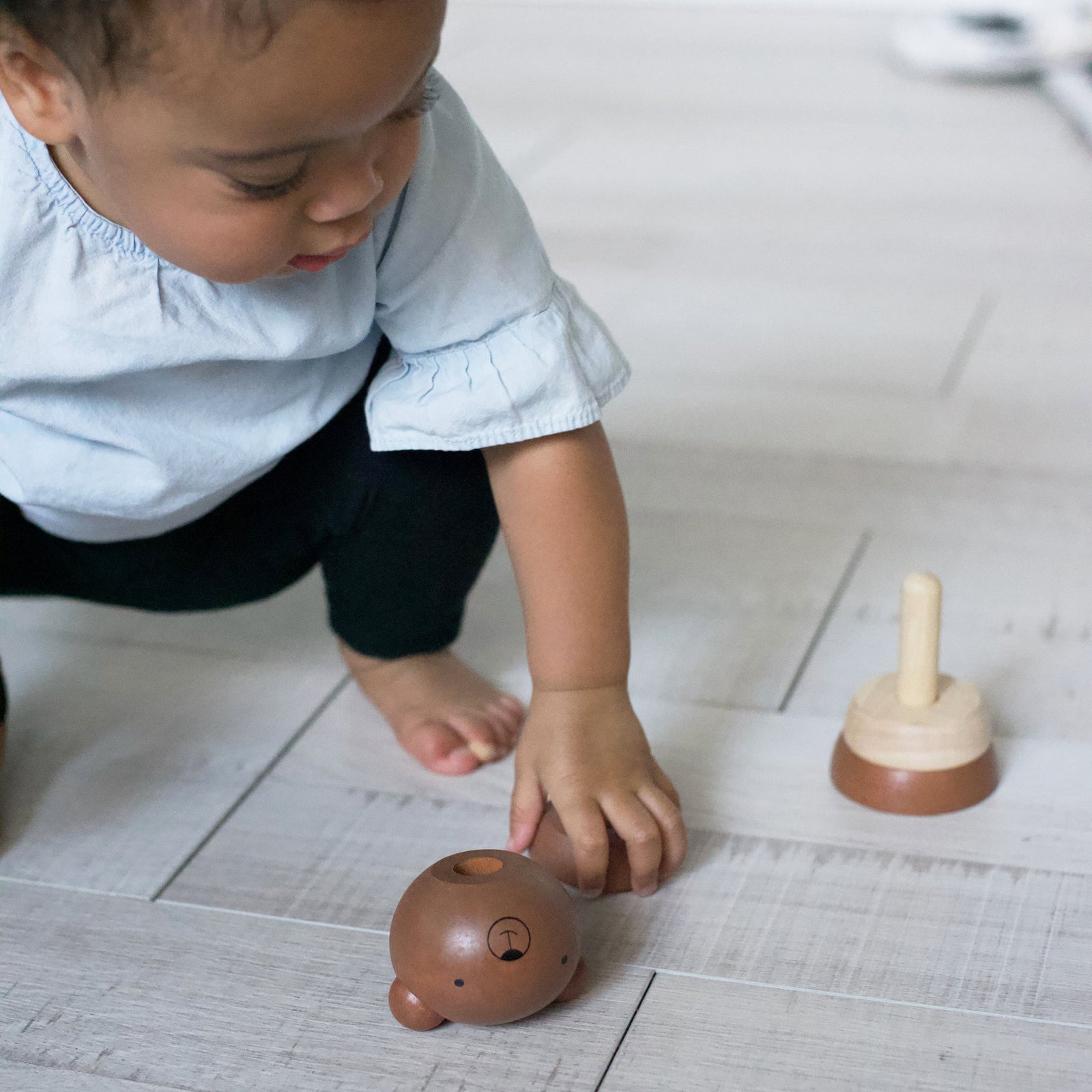 Wood Bear Stacker Toy
