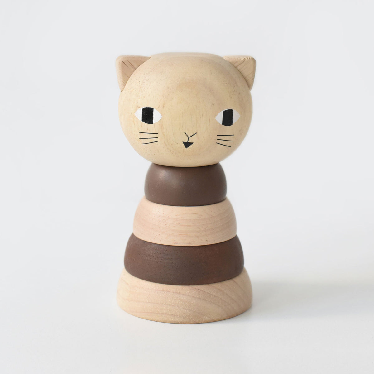 Wood Cat Stacker Toy