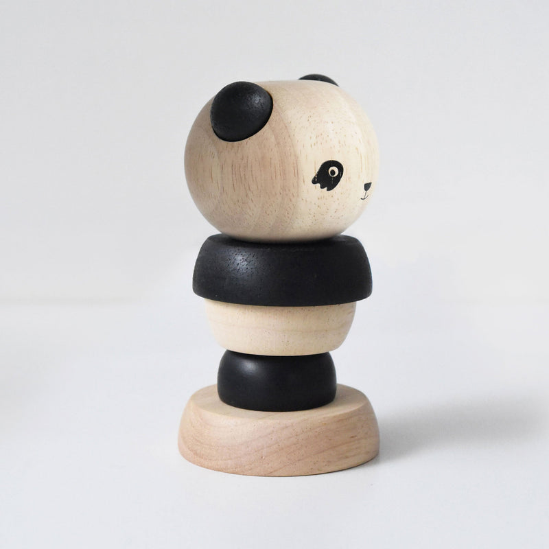 Wood Panda Stacker Toy