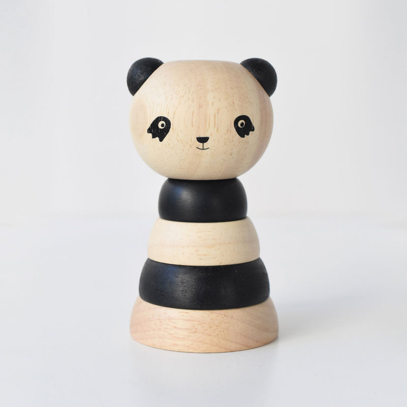 Wood Panda Stacker Toy