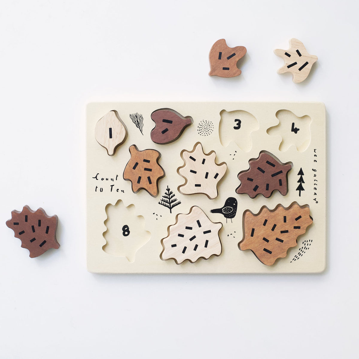 Leaves Wooden Tray Puzzle