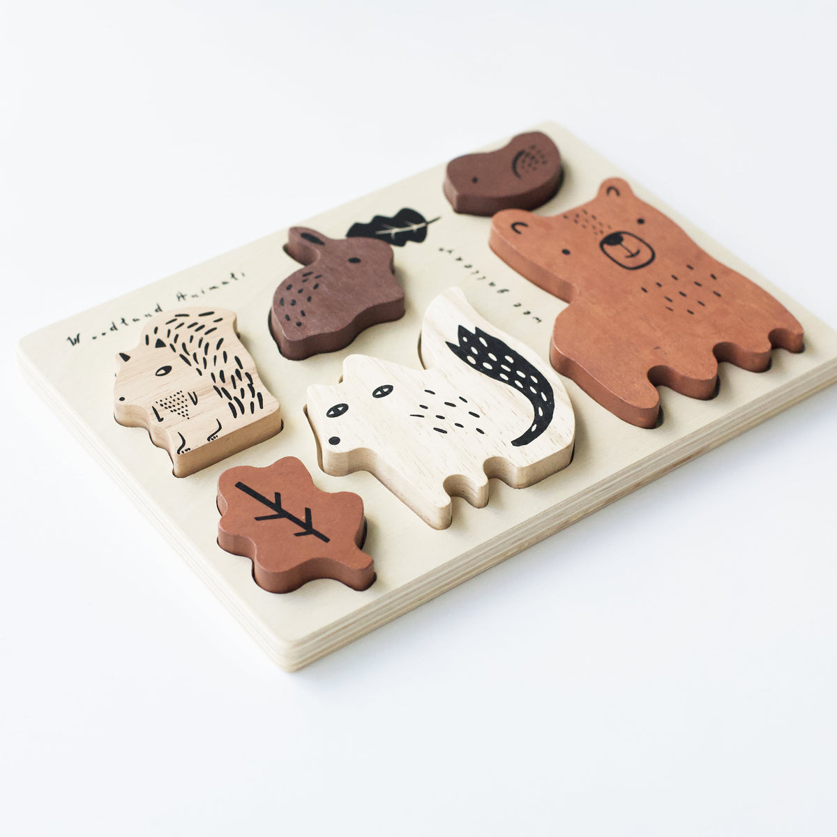 Woodland Animals Wooden Tray Puzzle